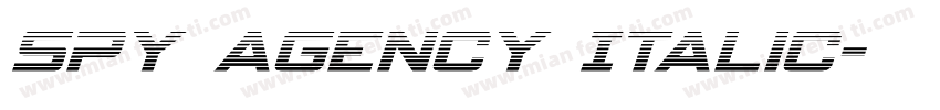 Spy Agency Italic字体转换